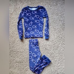 Calvin Klein Kids Blue Pajama Set